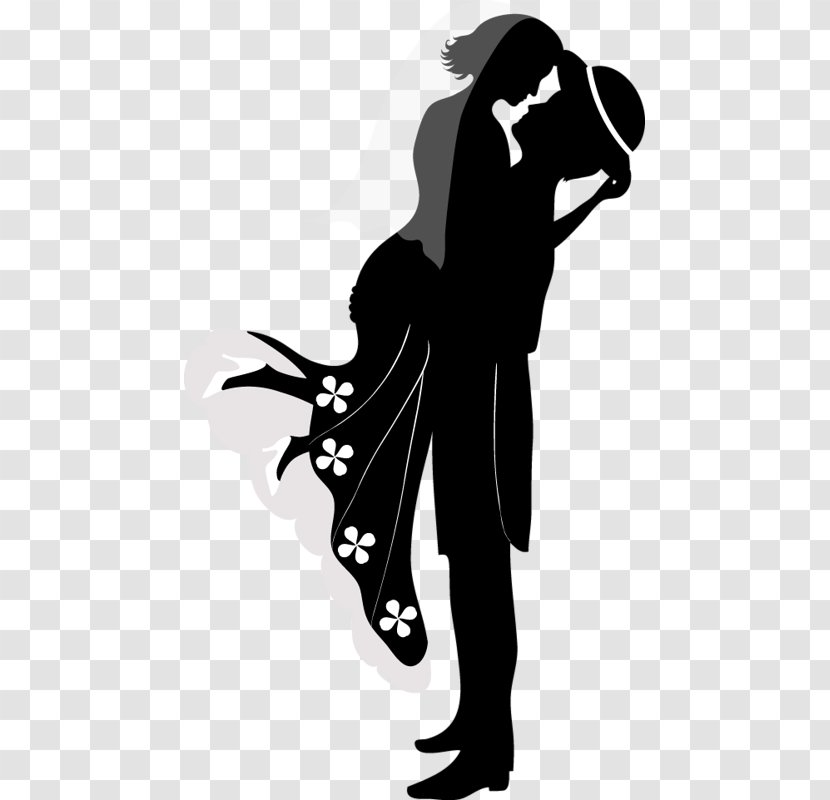 Silhouette Couple Drawing Transparent PNG