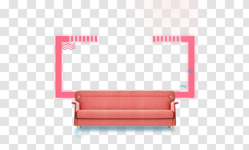 Couch Wall - Red - Sofa Background Frame Transparent PNG