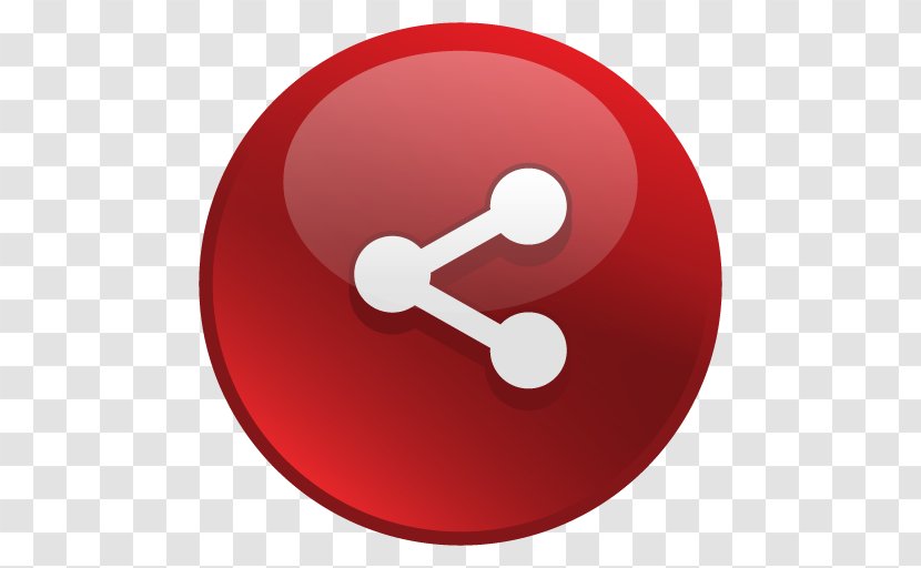Social Media Share Icon - Red, File Sharing, Share, Transparent PNG
