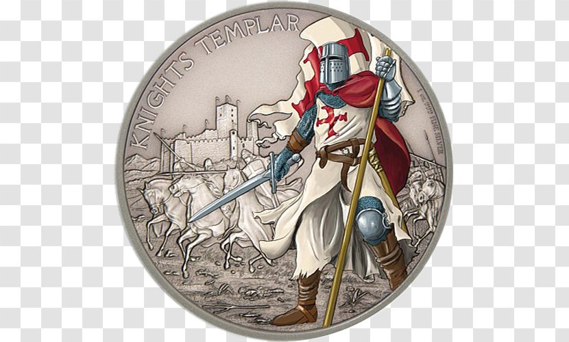 Silver Coin History Of The Knights Templar - New Zealand Mint - Knight Transparent PNG