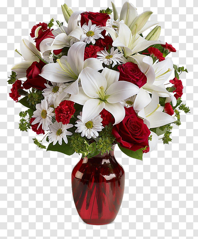 Valentine's Day Flower Bouquet Rose Floristry - Birthday - Of Flowers Transparent PNG