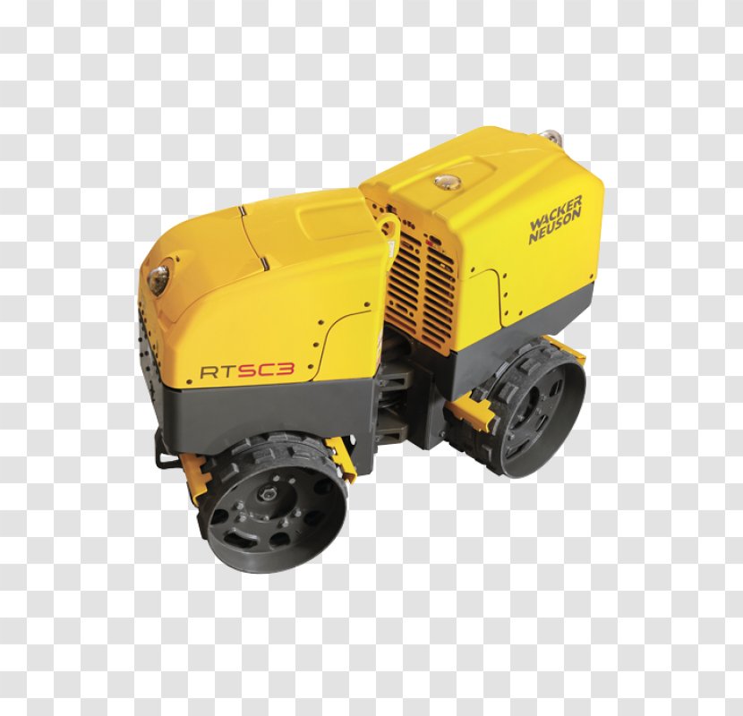 Machine Compactor Road Roller Wacker Neuson Trench - Motor Vehicle - Trencher Cap Transparent PNG