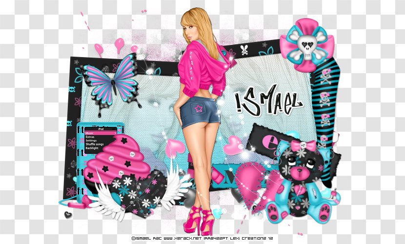 Barbie Graphic Design Pink M Pattern - Magenta Transparent PNG
