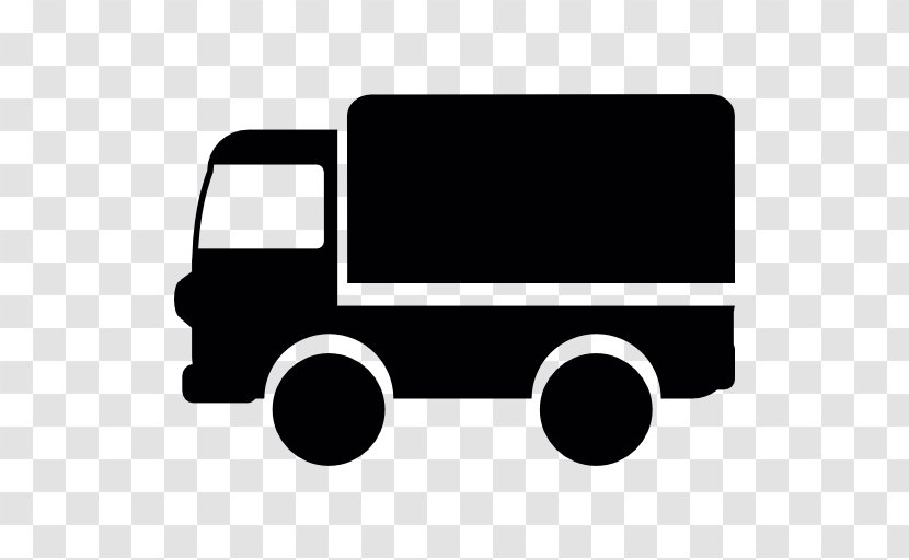 Pickup Truck Car Van - Black And White - Delivery Transparent PNG