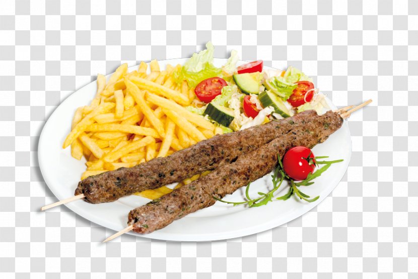 French Fries Souvlaki Adana Kebabı Kabab Koobideh Arrosticini - Kebab - Sis Transparent PNG