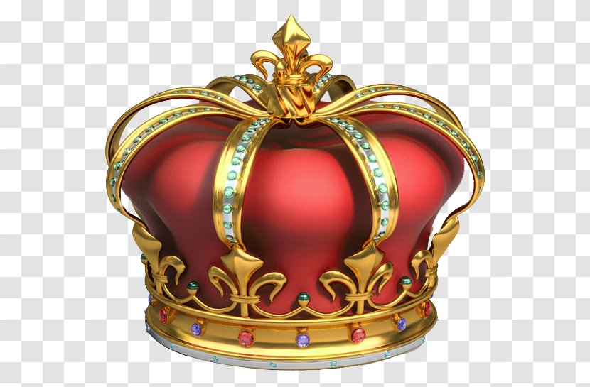 Crown Clip Art - Gold And Red With Diamonds Clipart Transparent PNG