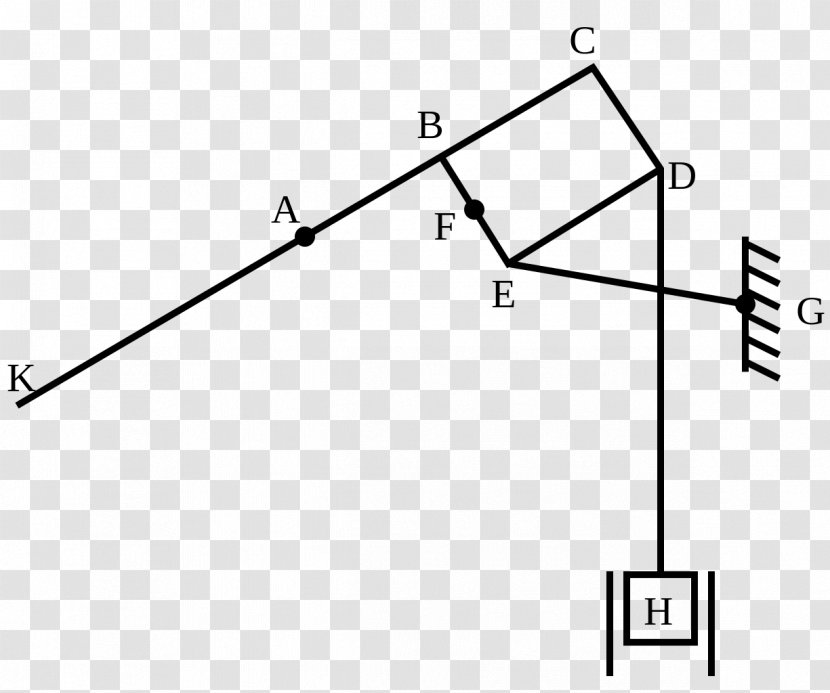 Parallel Motion Mechanism Mecanismo De Movimiento Paralelo Watt Watt's Linkage - Text - His Vector Transparent PNG