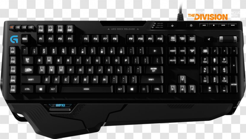 Computer Keyboard Logitech G910 Orion Spark Mouse Spectrum Gaming Keypad Transparent PNG