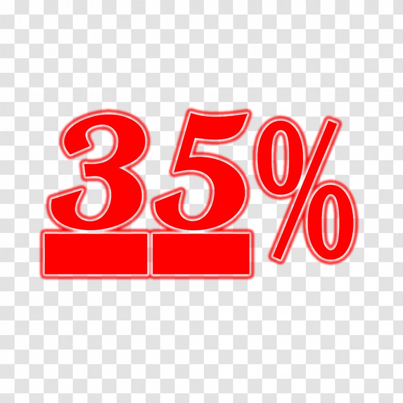 35% Discount Tag. - Text - Brand Transparent PNG