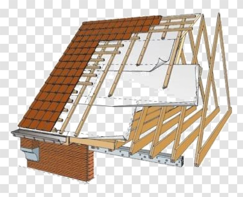 Domestic Roof Construction Shingle Flat Aislante Térmico - Heat - House Transparent PNG