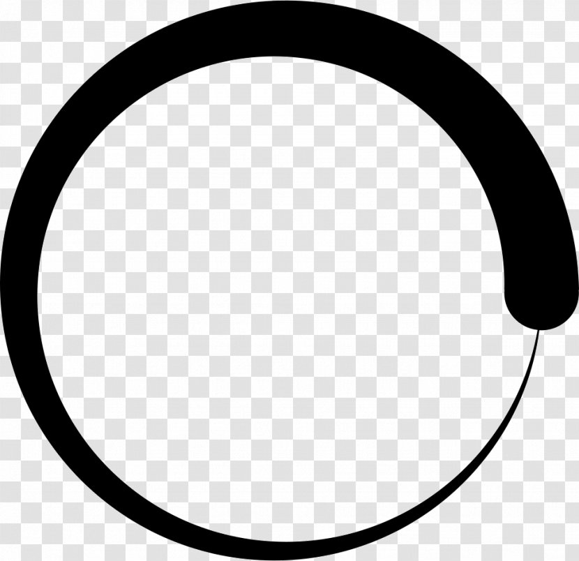 Circle - Black And White - Curve Transparent PNG