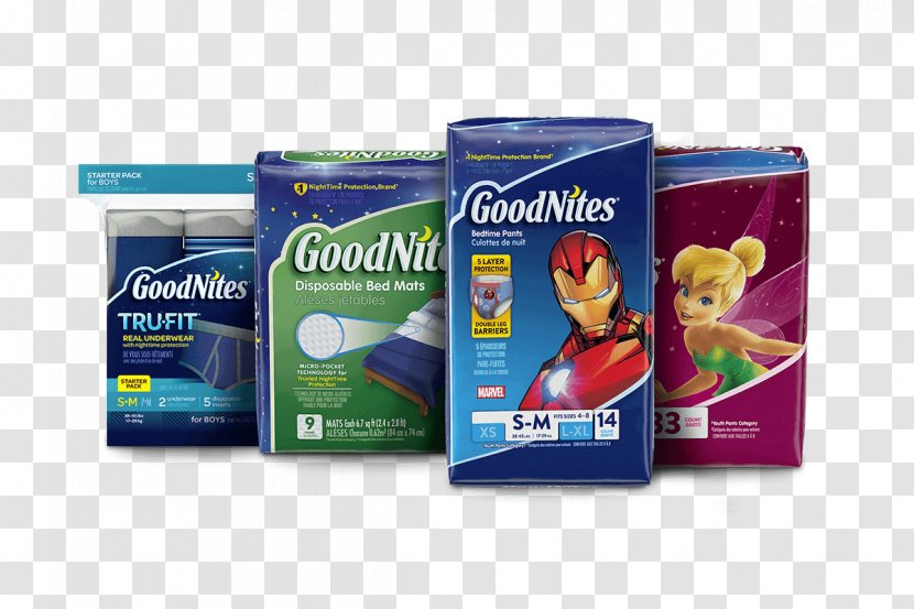 GoodNites Nocturnal Enuresis Bedding Brand - Flavor - Mattress Pad Transparent PNG