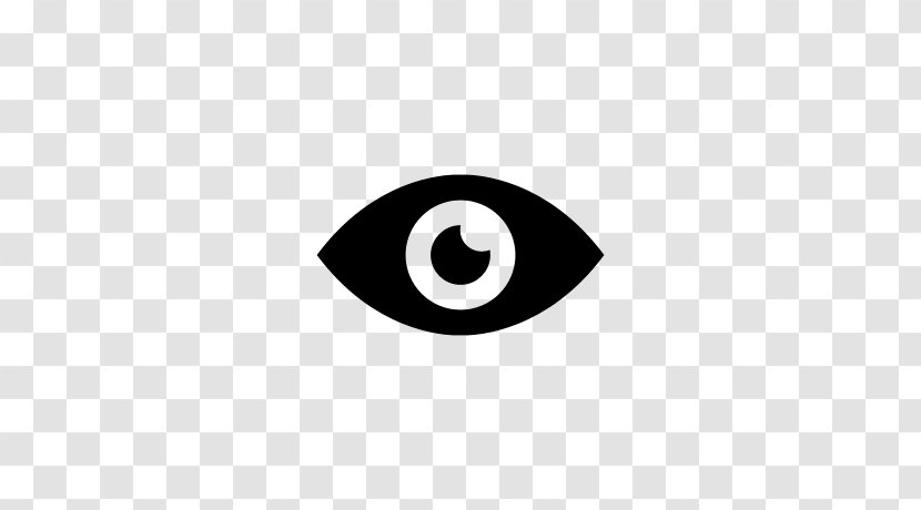 Eye Icon Design Symbol Desktop Wallpaper - Black And White - Point Of View Transparent PNG