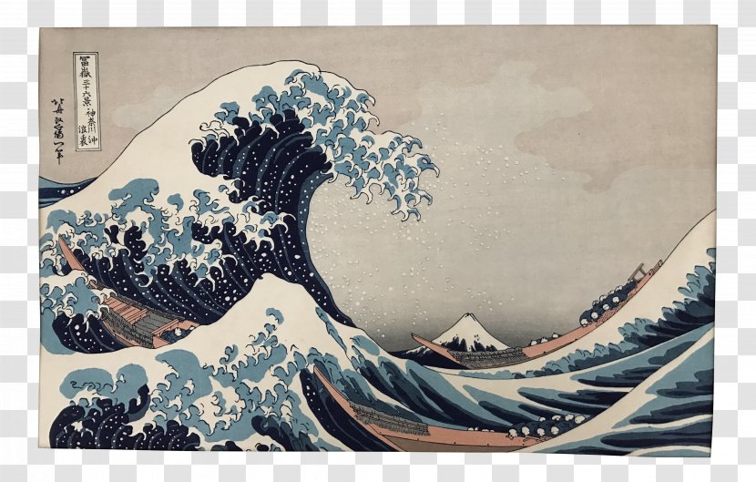 The Great Wave Off Kanagawa Thirty-six Views Of Mount Fuji Japan Printmaking Art Transparent PNG