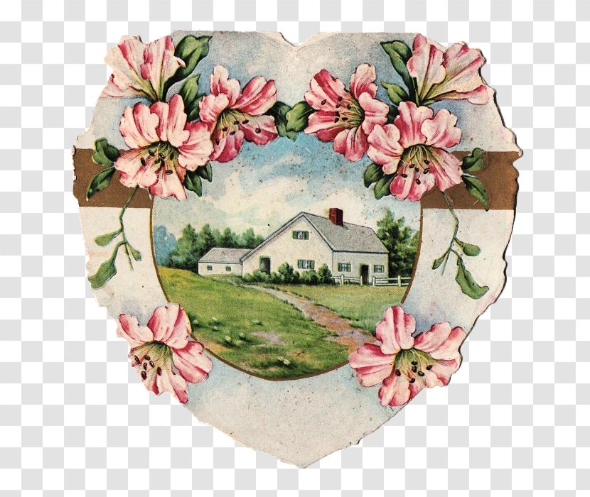 Valentine's Day Paper Greeting & Note Cards House Handicraft - Party - Vintage Card Transparent PNG
