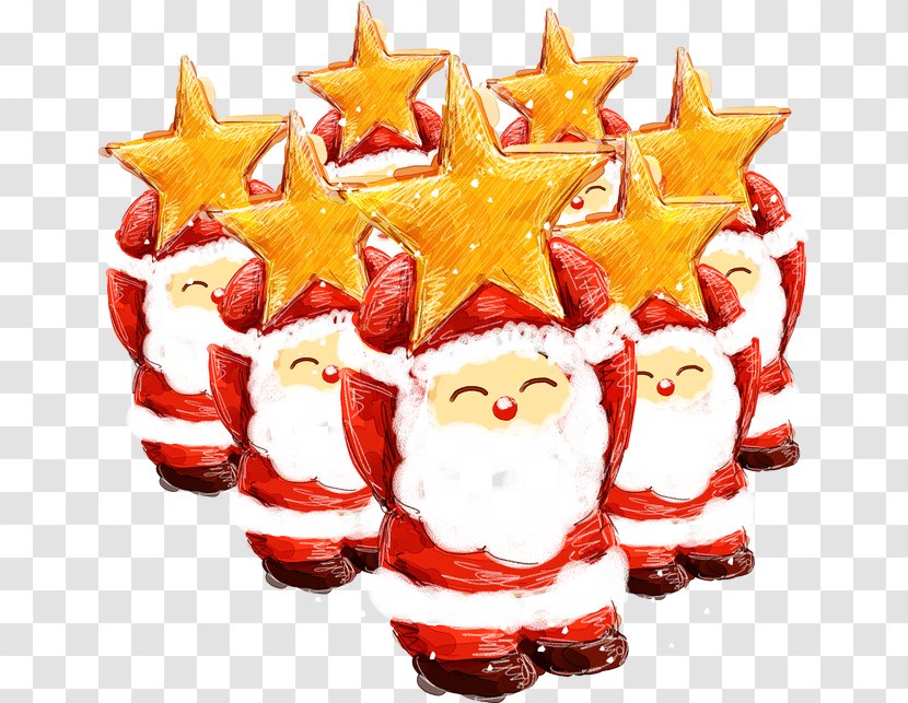 Santa Claus Reindeer Christmas Ornament Wallpaper - Clauss Transparent PNG