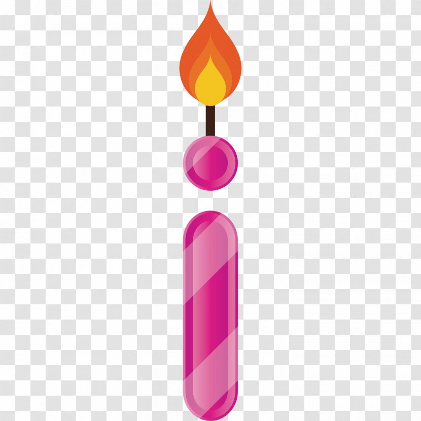 Letter Candle Cartoon Handwriting - Hand Painted I Transparent PNG