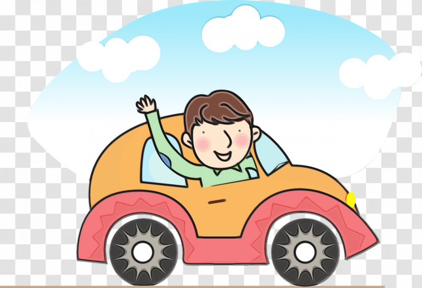 Man Cartoon - Valueadded Service - Driving Child Transparent PNG