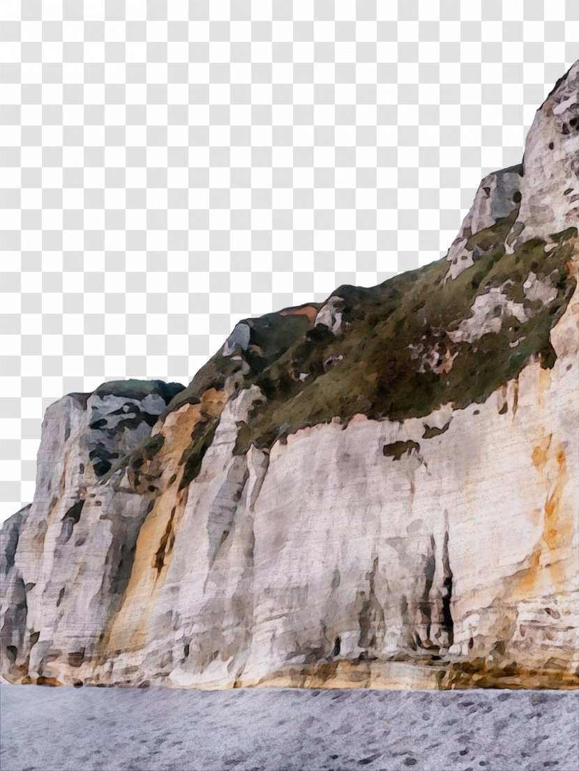 Cliff Rock Outcrop Klippe Formation - Watercolor - Geology Geological Phenomenon Transparent PNG