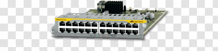 Gigabit Ethernet Network Switch Port Allied Telesis - Electronic Component - Computer Transparent PNG
