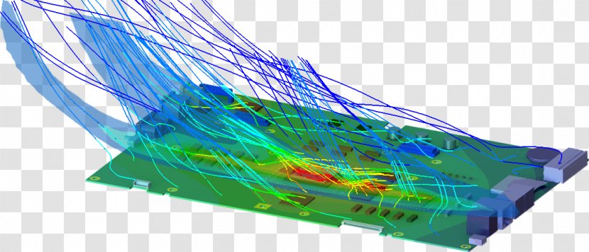 SolidWorks Printed Circuit Board Computer Software Computer-aided Engineering Design - Electronic Component - Computational Fluid Dynamics Transparent PNG