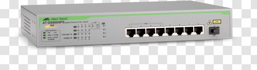 Ethernet Hub Wireless Router Network Switch Allied Telesis Access Points - Ieee 8023at - Local Area Transparent PNG