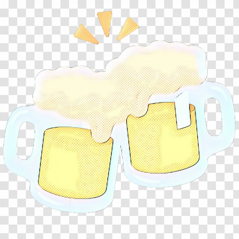 Yellow Clip Art Mug Sticker Transparent PNG