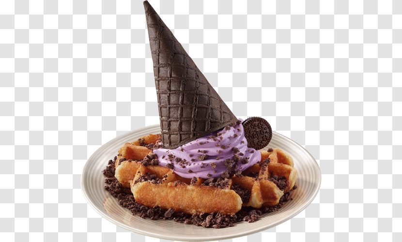 Ice Cream Sundae Breakfast McDonald's Waffle - Chocolate Transparent PNG