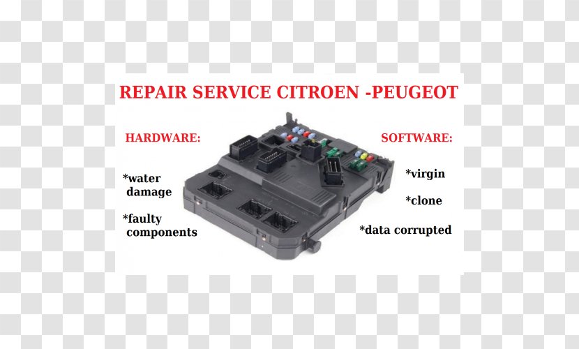 Car Peugeot Citroën C3 Fiat - Engine Control Unit Transparent PNG