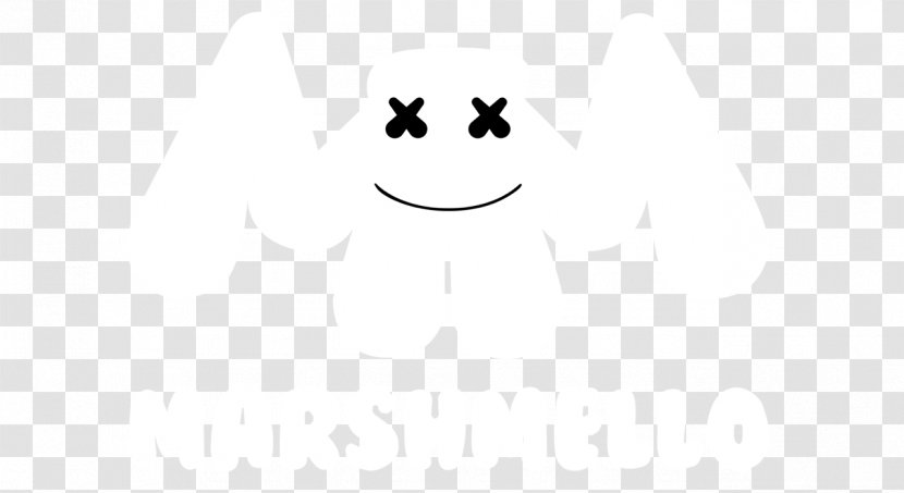 Logo Black & White - Smiley - M Font Angle PointMarshmello Transparent PNG