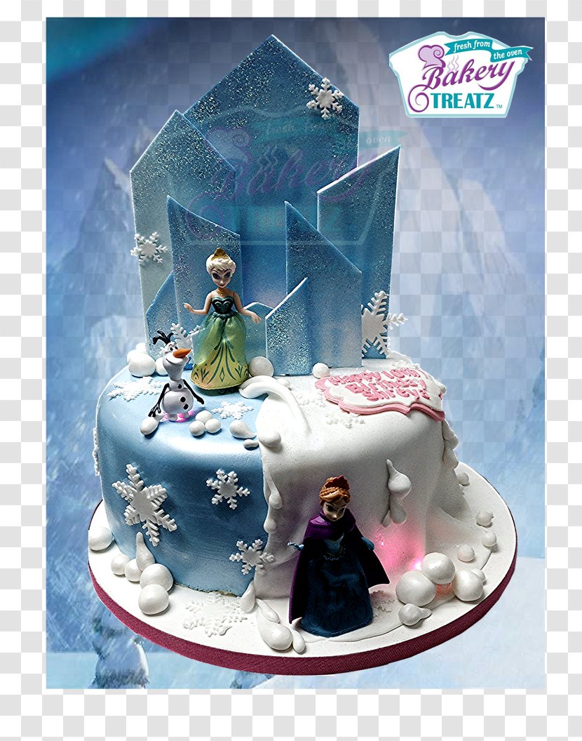 Birthday Cake Sugar Decorating Torte - Frozen Picture Transparent PNG