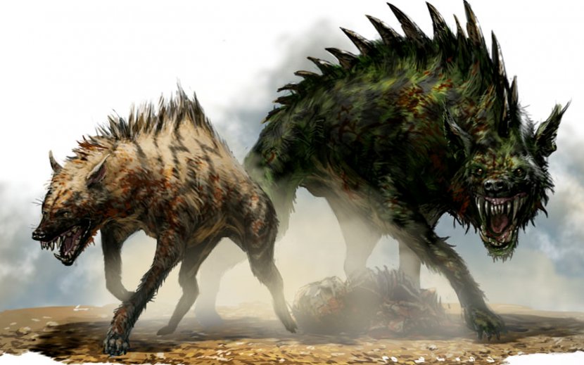 Fauna Wildlife Dragon Legendary Creature Extinction - Hyena Transparent PNG