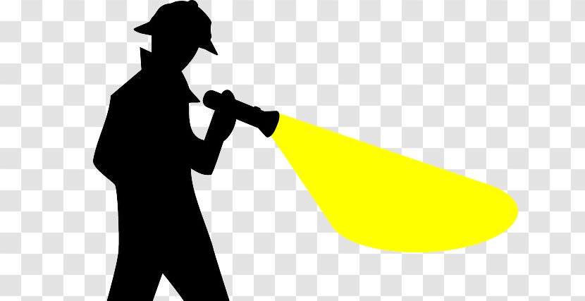 Clip Art Detective Espionage Silhouette Image - Screwdriver Flashlight Transparent PNG