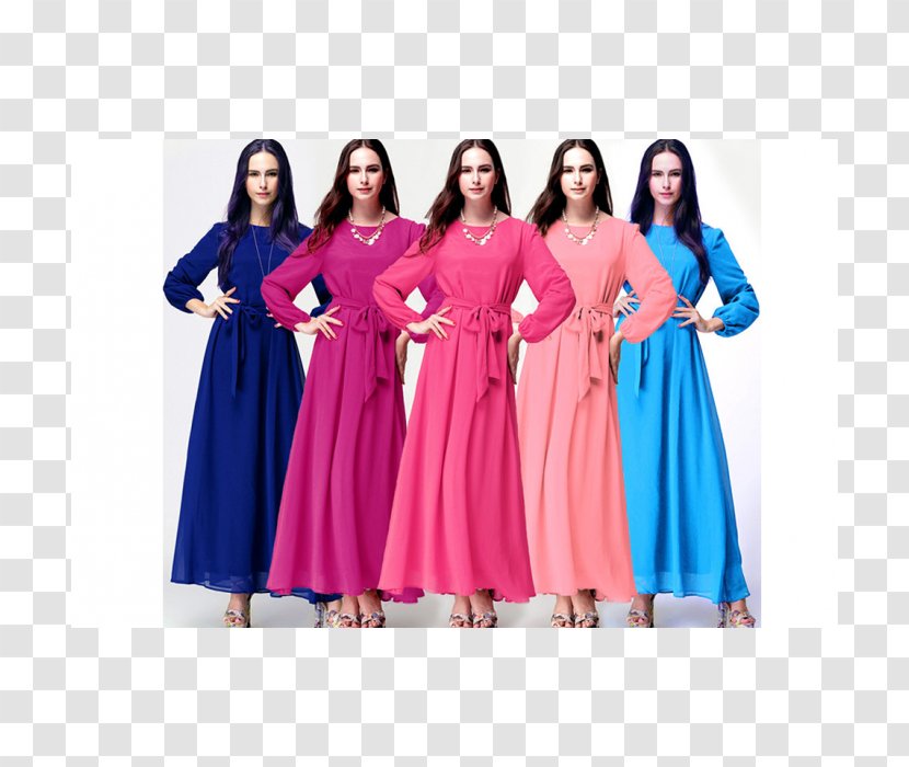 Robe Dress Abaya Clothing Baju Kurung - Watercolor - Islamic Transparent PNG