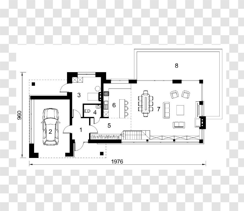 Real Estate House Project Floor Plan Storey - Residential Area Transparent PNG