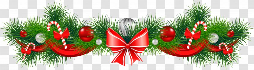 Christmas Decoration Garland And Holiday Season Clip Art - Evergreen Transparent PNG