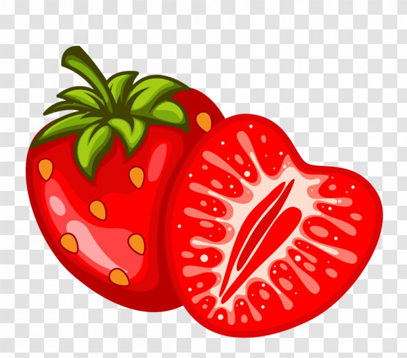 Strawberry Food Google Images Clip Art - Heart Transparent PNG