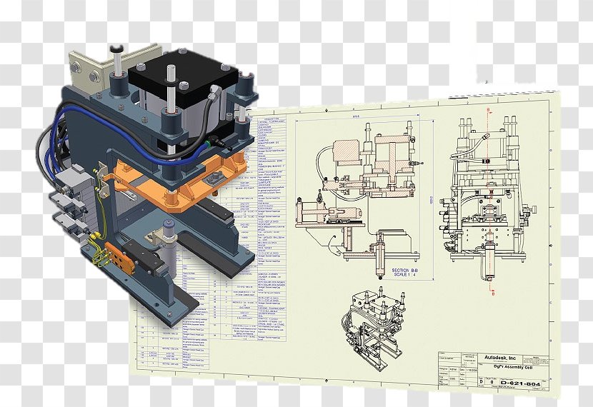 Autodesk Inventor Engineering Drawing Design Engineer - Best Layout Transparent PNG