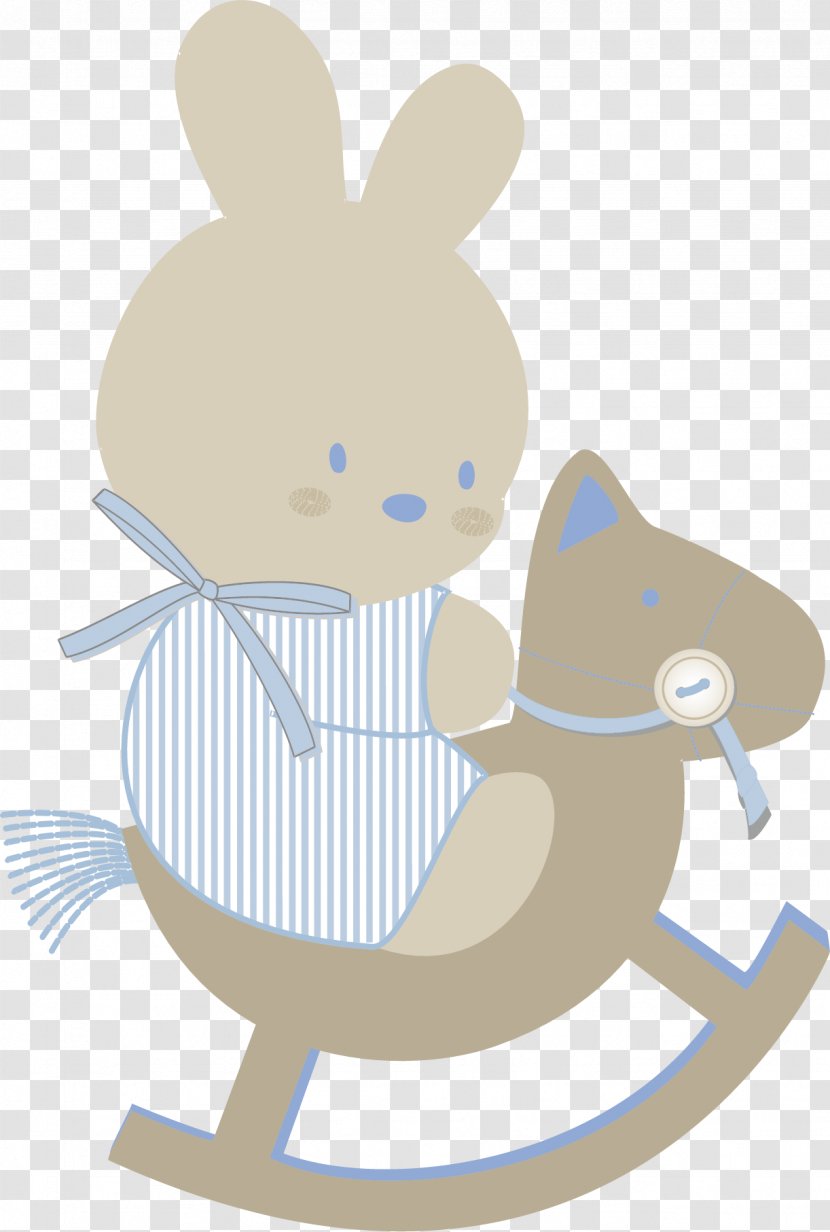 Rabbit Easter Bunny Illustration - Diagram - Vector Cute Little Transparent PNG
