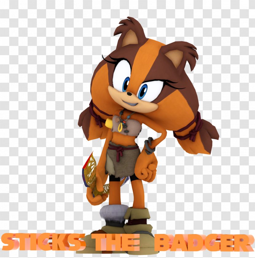 Sticks The Badger Sonic Boom Tails DeviantArt - Art - Figurine Transparent PNG