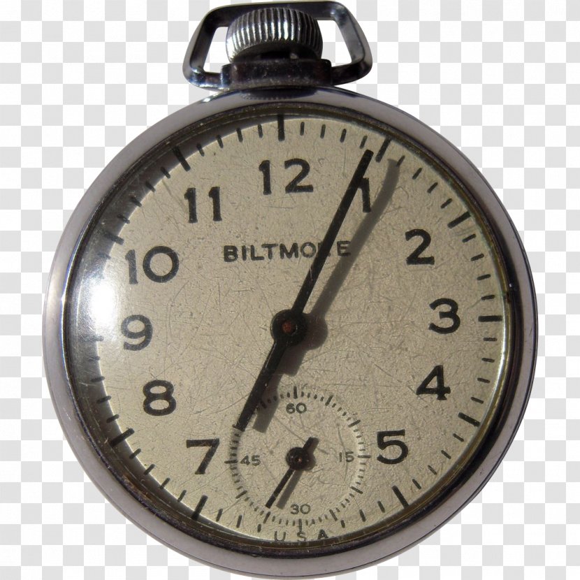 Clock Biltmore Estate Pocket Watch - Home Accessories Transparent PNG