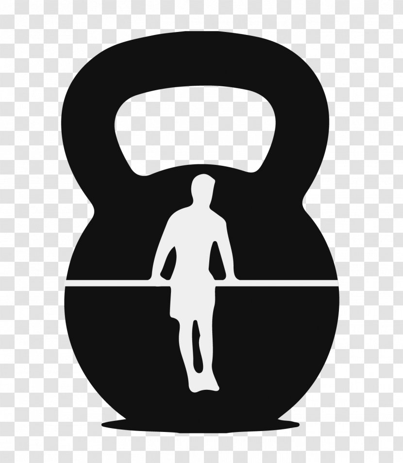 Kettlebell CrossFit Weight Training Physical Fitness Centre - Black And White Transparent PNG