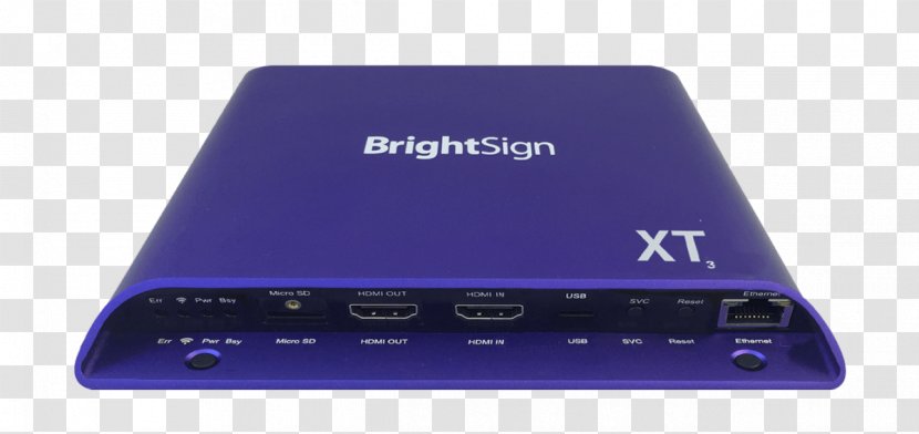 BrightSign HD223 LS423 Media Player Digital Signs Multimedia - Audio Tape Brands Transparent PNG