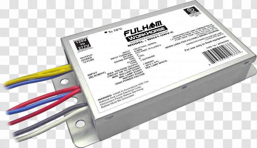 Electrical Ballast Wiring Diagram Wires & Cable Schematic - Hardware - FULHAM Transparent PNG