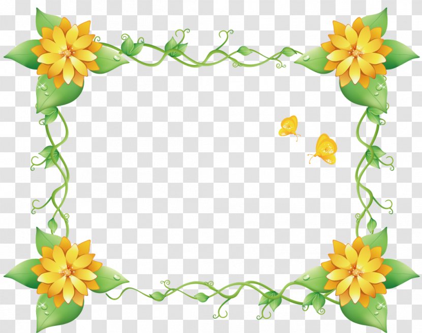 Image Vector Graphics Clip Art Graphic Design - Wildflower - Browse Border Transparent PNG