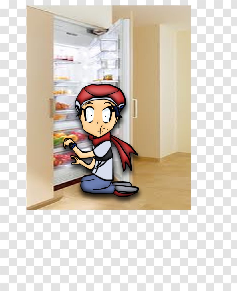 Cartoon Material - Refrigerator Transparent PNG