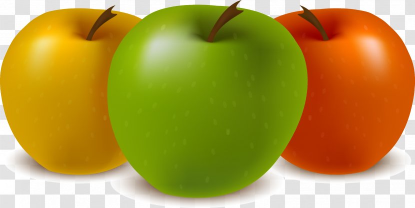 Apple Vector Space Computer File - Superfood - Hand-painted Apples Transparent PNG