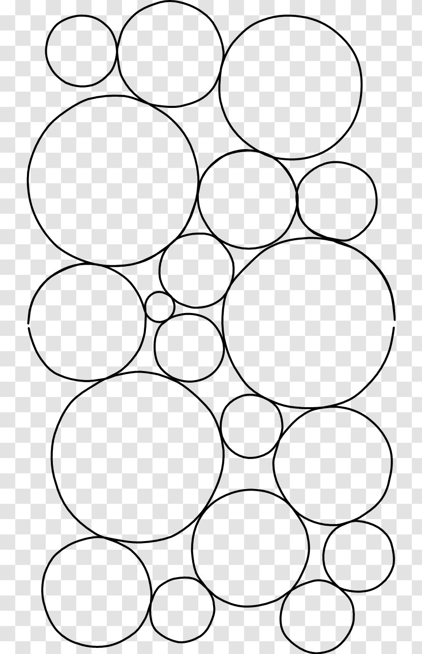 Circle White Point Angle Line Art - Black Transparent PNG