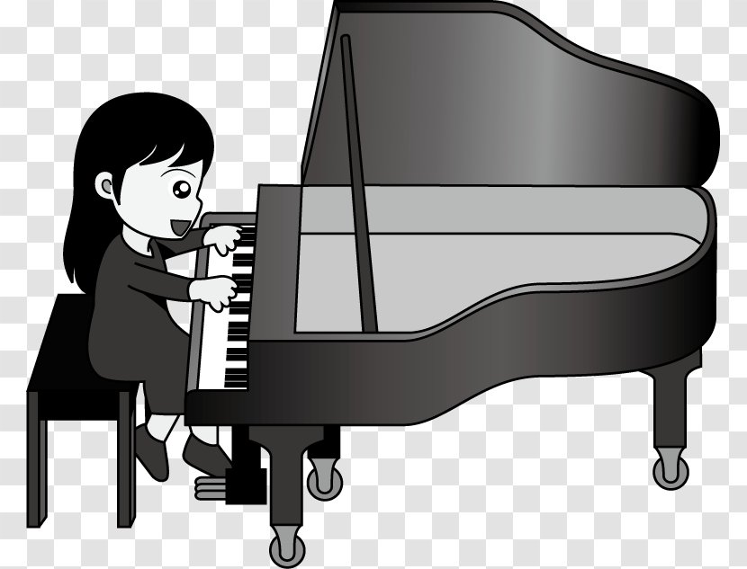 Digital Piano Pianist Electronic Keyboard Musical - Frame Transparent PNG