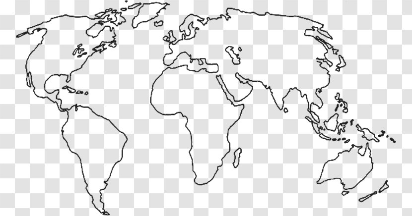 World Map Globe Blank - Heart Transparent PNG